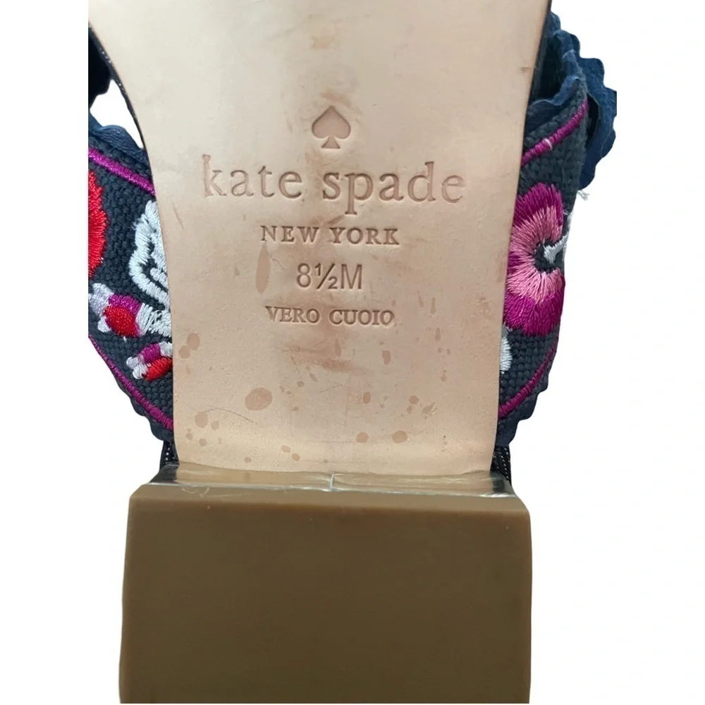 Kate Spade New York Faris Indigo Slides Size 8.5